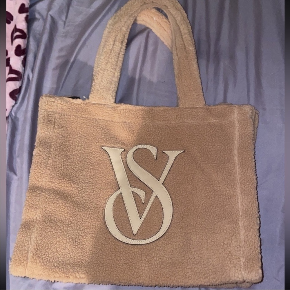 Victoria's Secret Sherpa  Tan Tote Bag